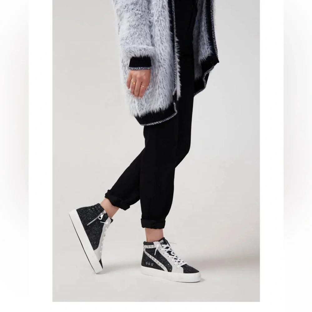Vintage Havana Dormy Glitter High-Top Sneakers
